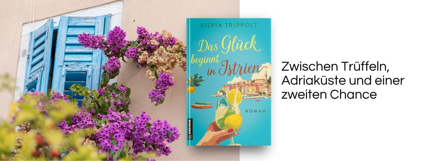 Fenster in Rovinj. Link zum Buch Das Glück beginnt in Istrien.