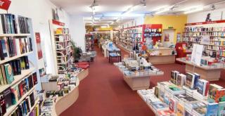 Innenaufnahme der Buchhandlung Haas.